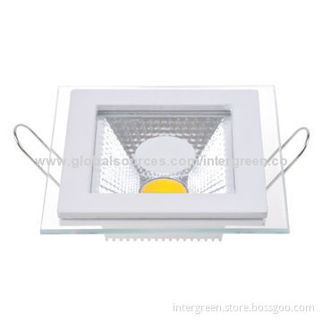 Square 15W LED COB Downlight, 3-year Warranty, 85-264V AC, 50-60Hz Input Voltage